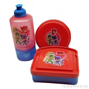 Pj Masks BPA Free 1 Snack Water Bottle 1 Sandwich Box 1 Snack Container by Zak Designs Bundle Set - B079TM15H7